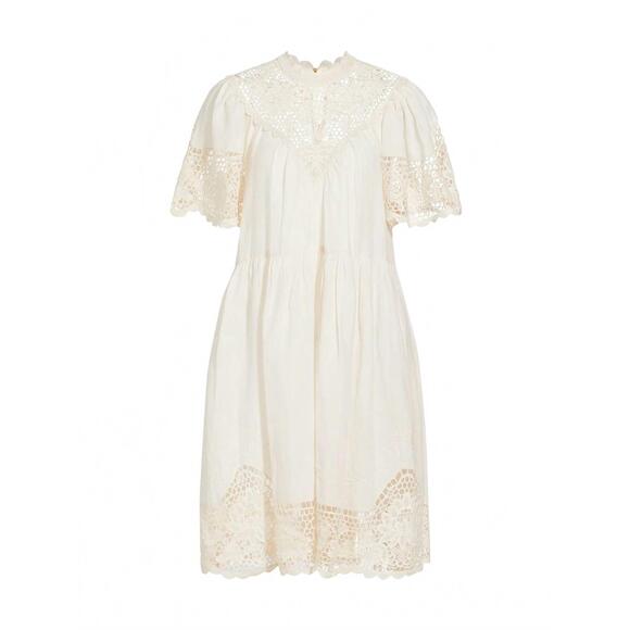 NEW ULLA JOHNSON tallulah dress in ivory - Picture 4 of 4